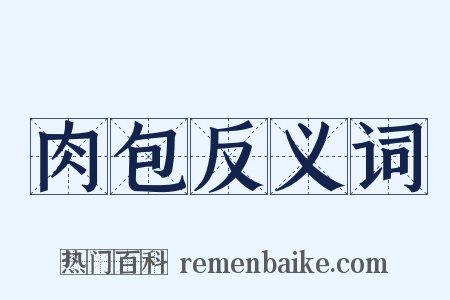 肉包反义词是什么意思的图片
